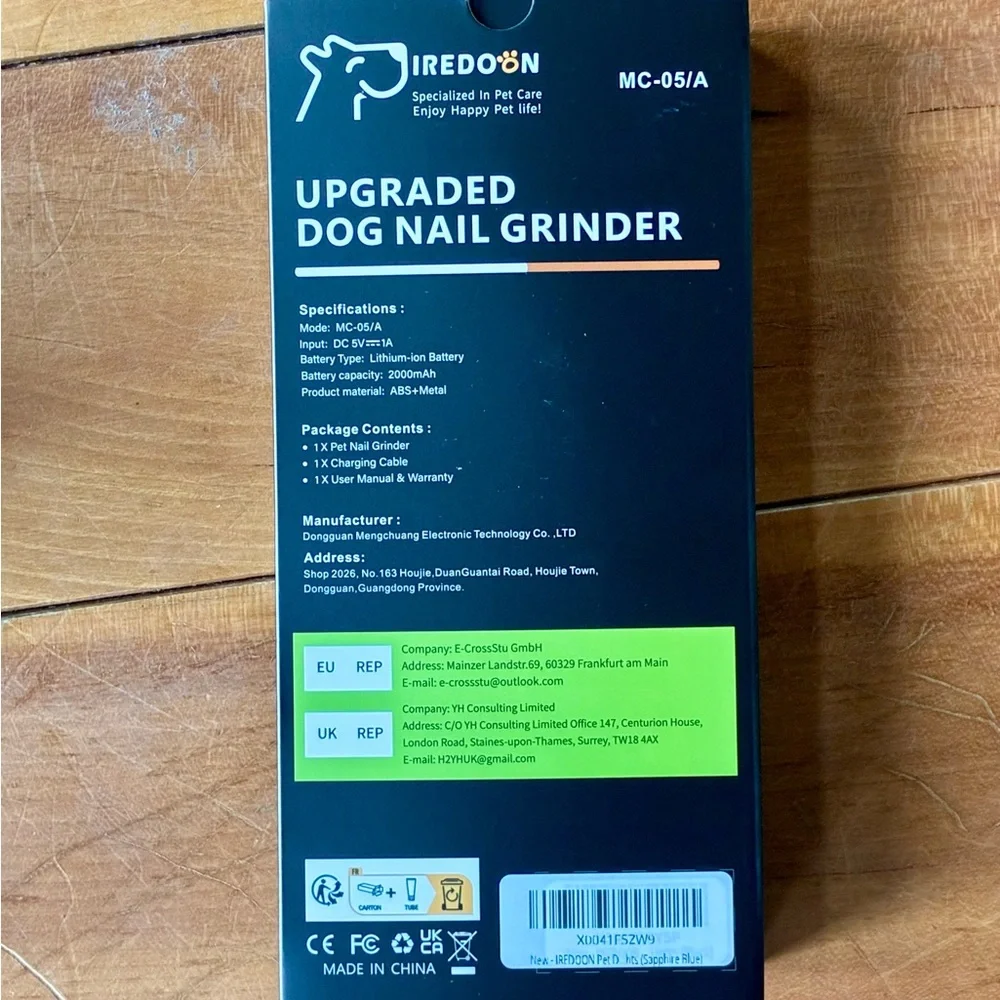 INEDOON Pet Nail Grinder with LED Light